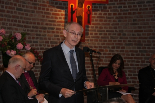 Van Rompuy at the Chapelle of the Resurrection