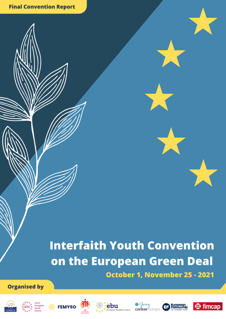 JESC releases the final report of the Interfaith Youth Convention on the European Green Deal