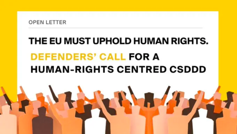 JESC joins over 90 organisations in calling for a human rights inclusion in CSDDD